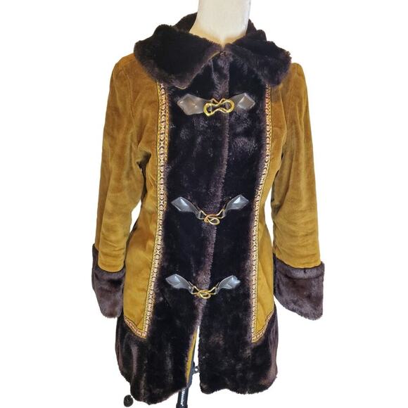 Vintage Jackets & Blazers - Vintage Corduroy Faux Fur Coat and suit industry UNION 1950,60s,70s?